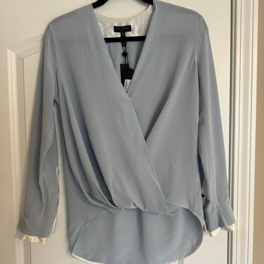 Rag and Bone Victor Silk Blouse